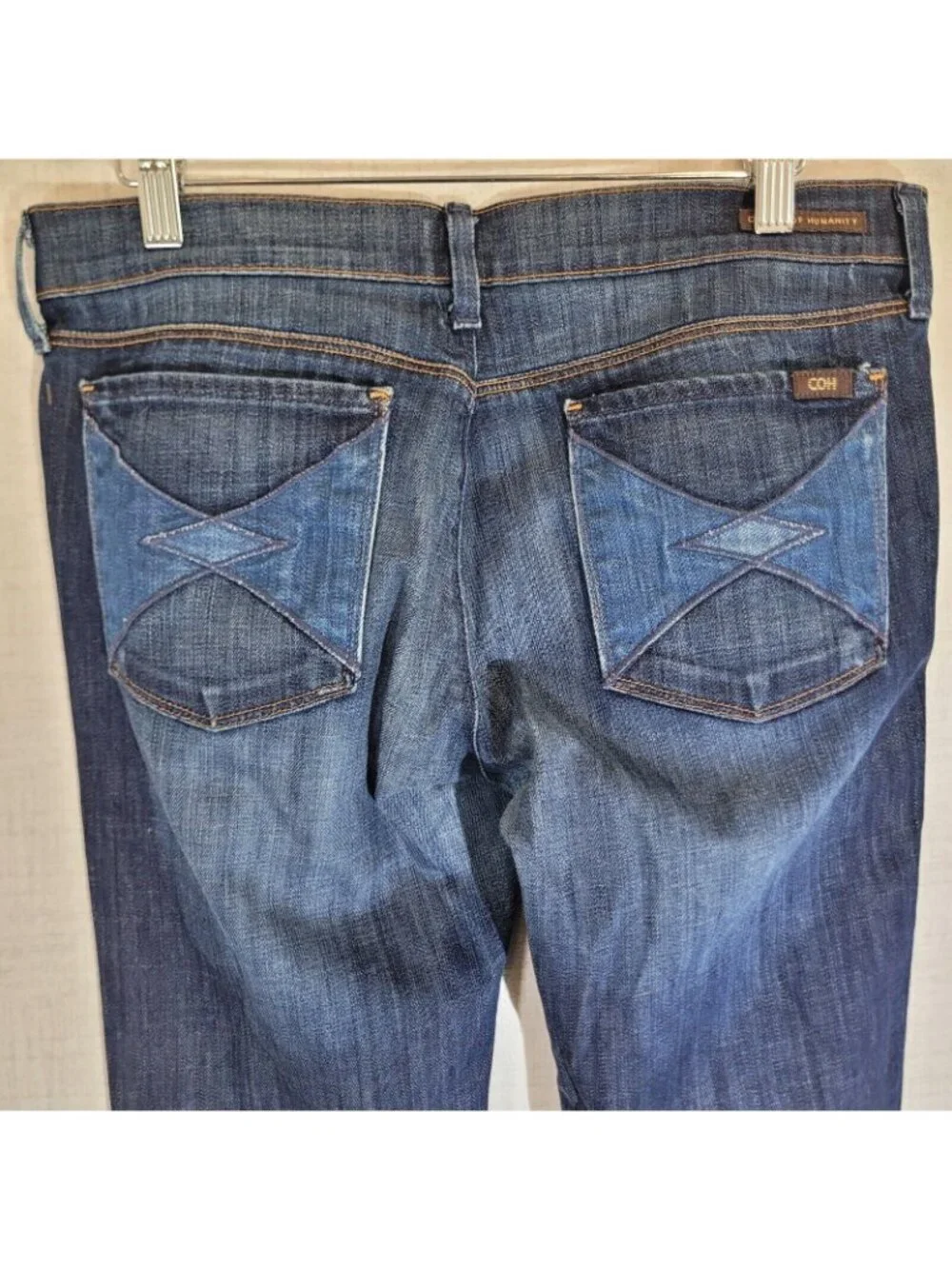 Citizens of Humanity Jeans Womens 30 Blue Ingrid Low Waist Flare Denim Stretch - Picture 5 of 11